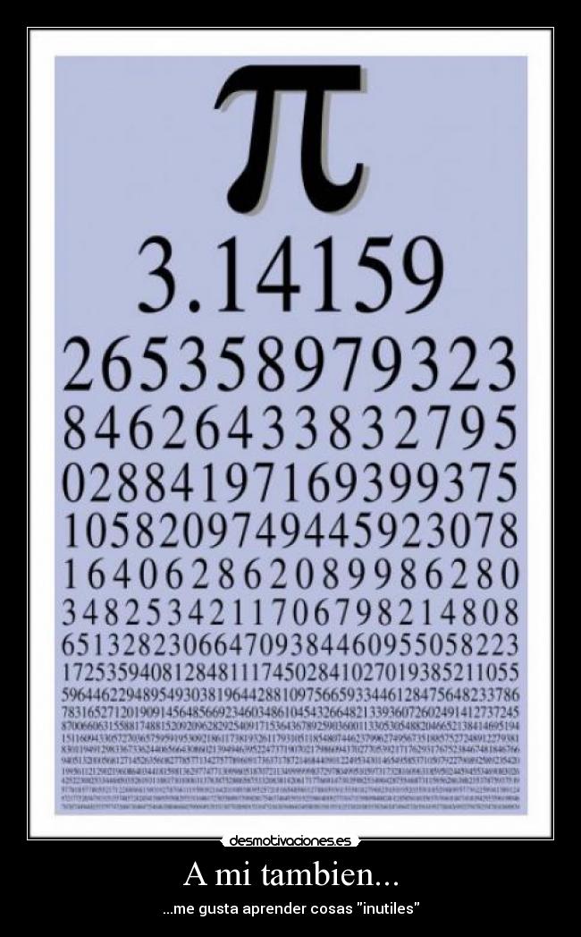 A mi tambien... - ...me gusta aprender cosas inutiles