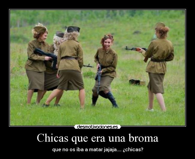 Chicas que era una broma -