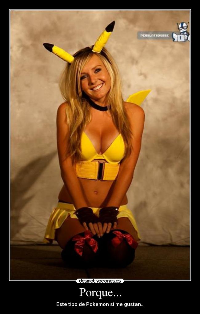 carteles tetas risa pokemon pikachu porque gustar desmotivaciones