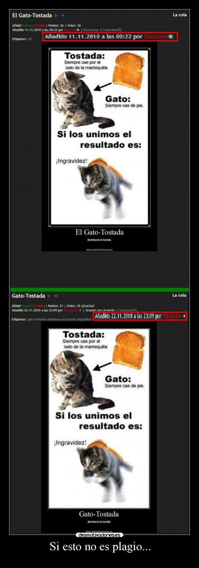 Si esto no es plagio... - 