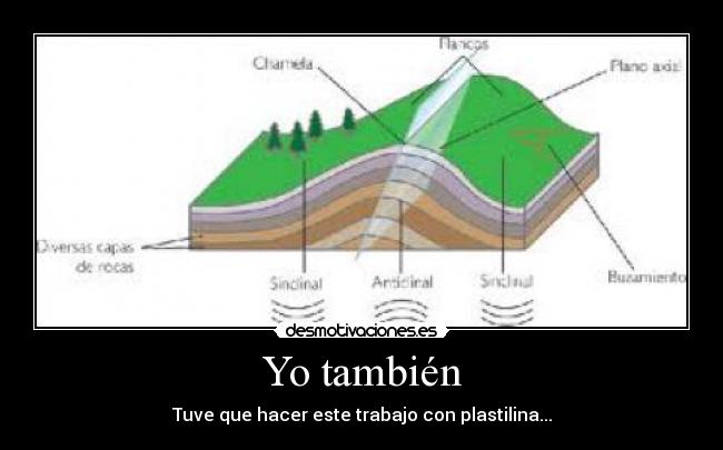 Yo también - Tuve que hacer este trabajo con plastilina...