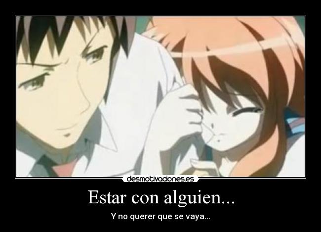 carteles estar anime mikuru asahina kyon desmotivaciones