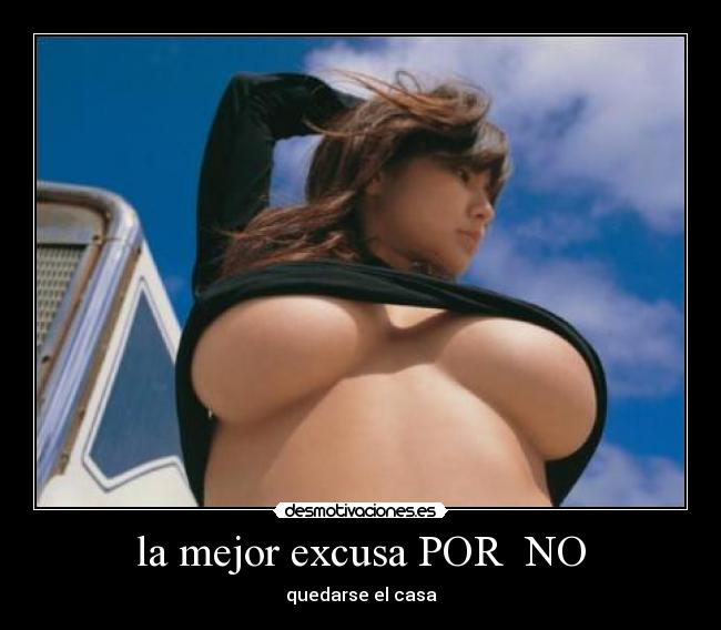 la mejor excusa POR  NO - 