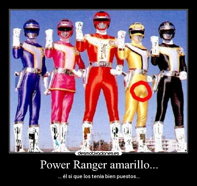Power Ranger amarillo... -