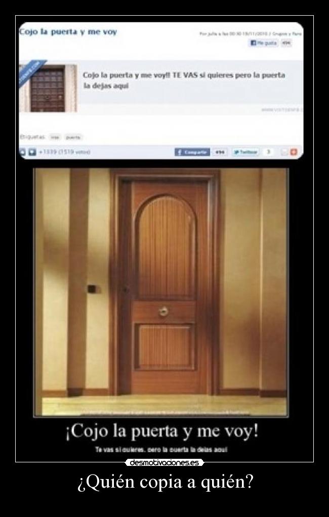 ¿Quién copia a quién? -
