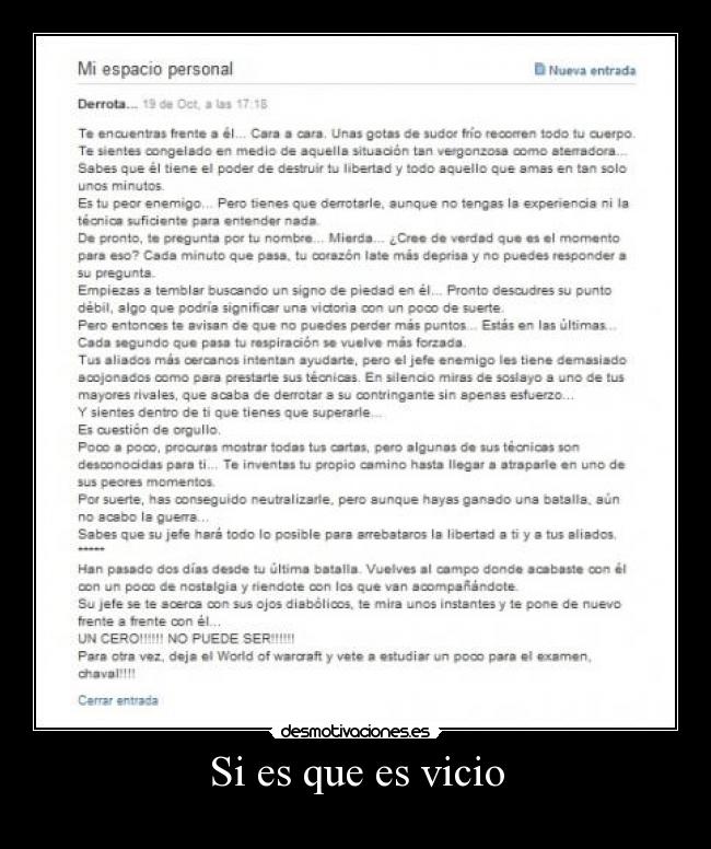 Si es que es vicio -