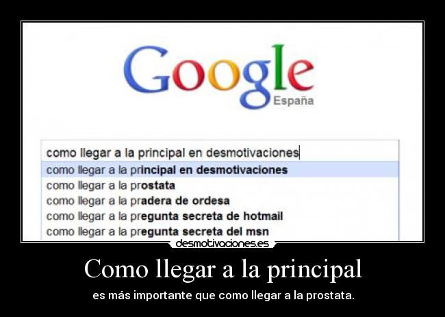 Como llegar a la principal - 