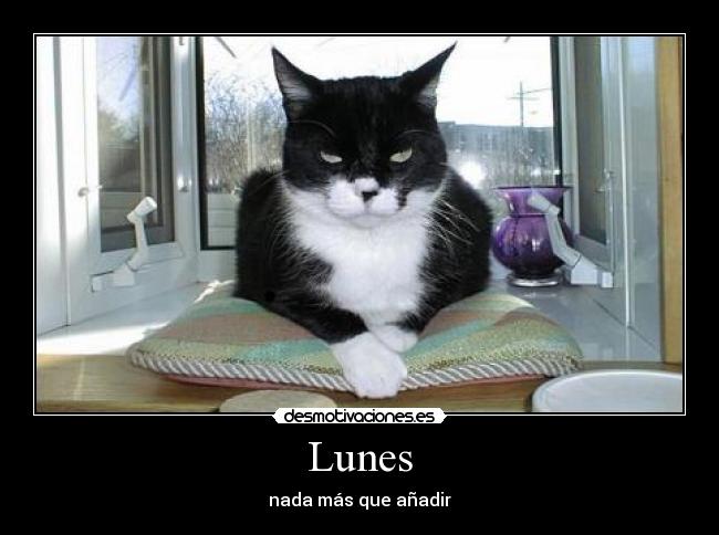 Lunes - nada más que añadir