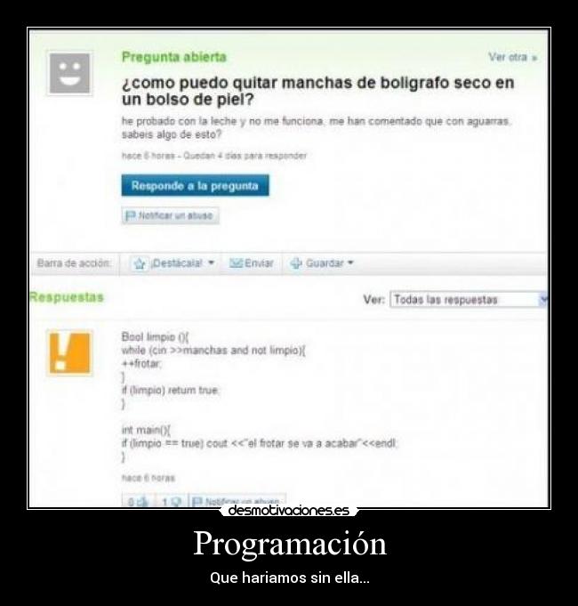 Programación - Que hariamos sin ella...
