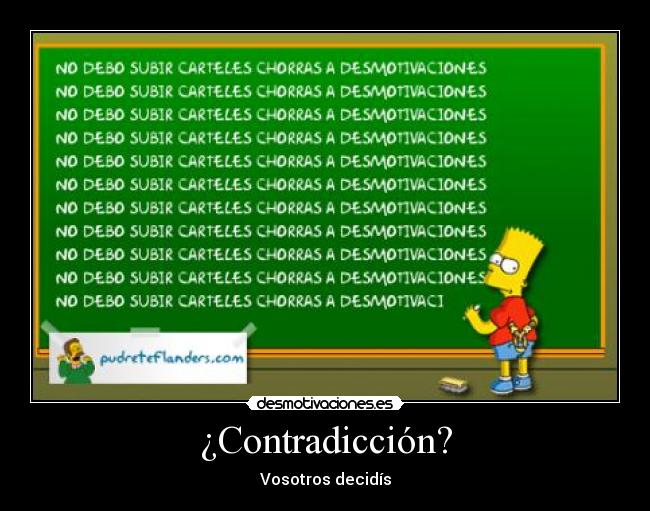 ¿Contradicción? - 