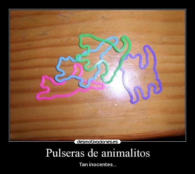 Pulseras de animalitos -