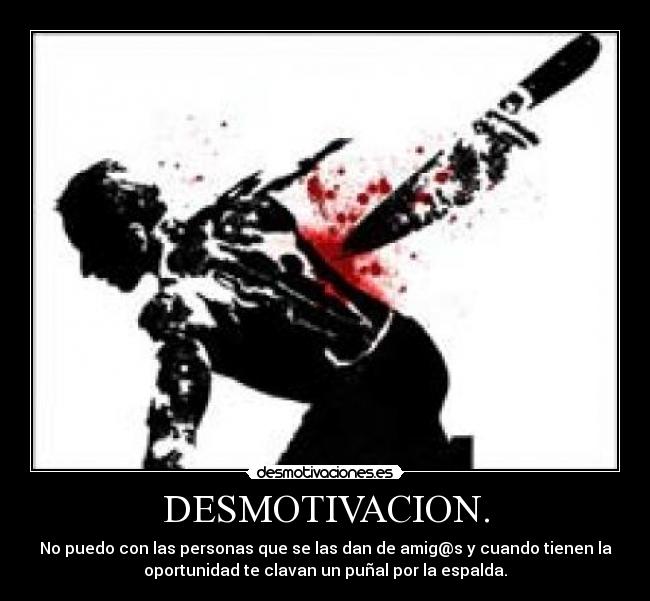 DESMOTIVACION. - 
