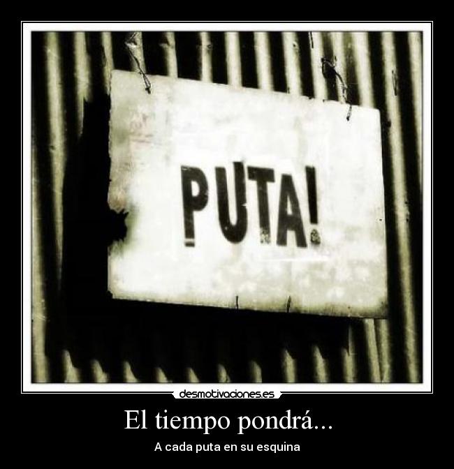 El tiempo pondrá... - 