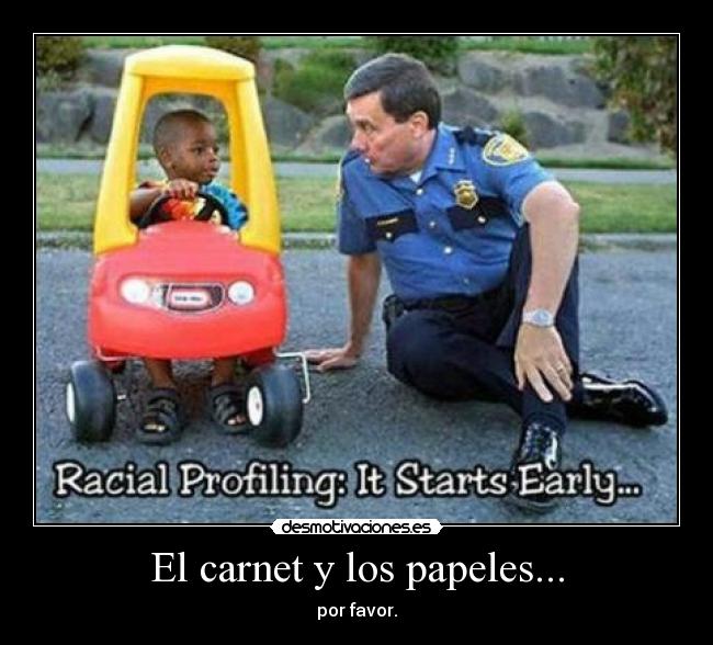 El carnet y los papeles... - por favor.