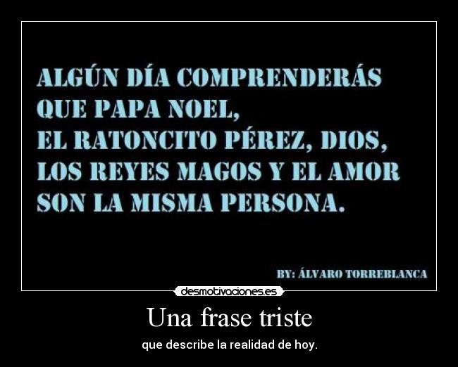 Una frase triste - 