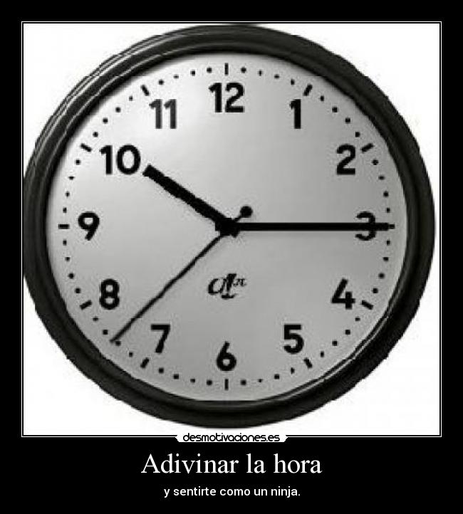 Adivinar la hora -