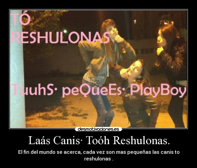 Laás Canis· Toóh Reshulonas. -