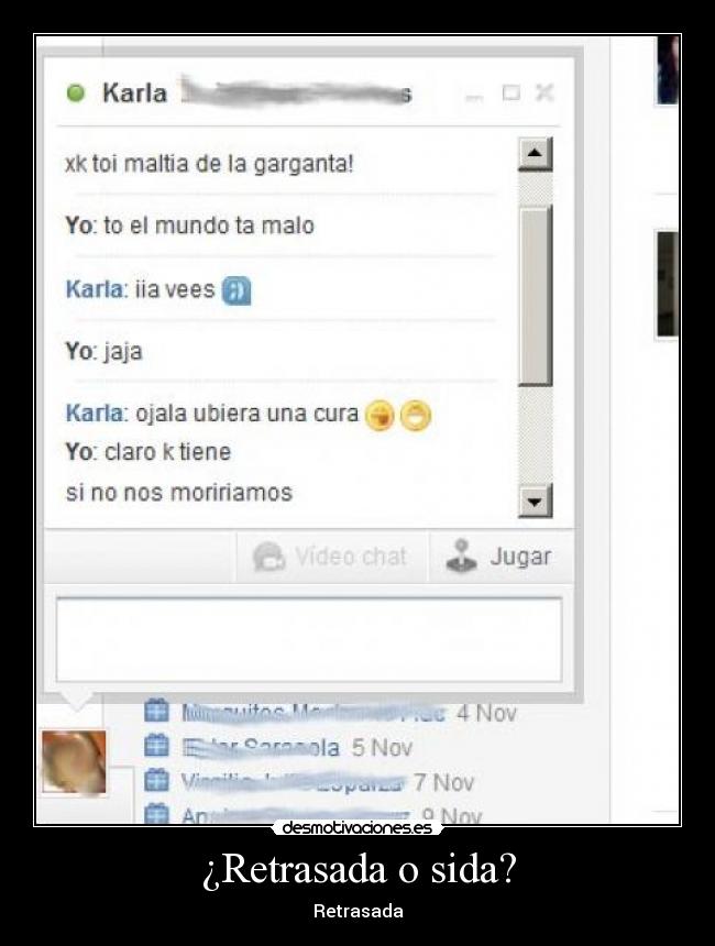 ¿Retrasada o sida? - Retrasada