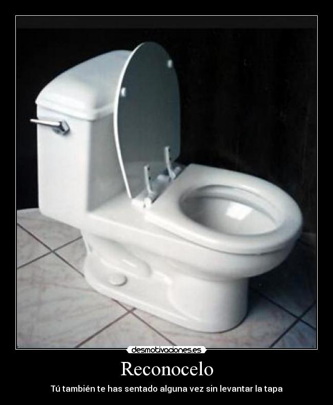 Reconocelo - Tú también te has sentado alguna vez sin levantar la tapa