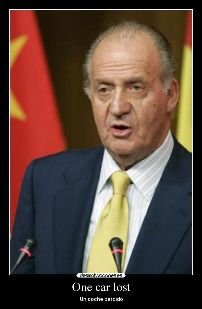 One car lost - Un coche perdido