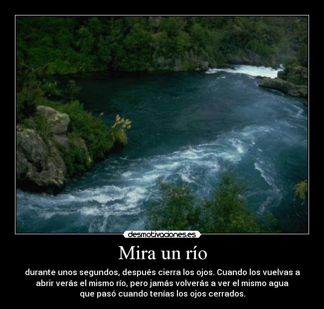 Mira un río -