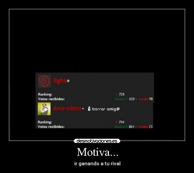 Motiva... - ir ganando a tu rival