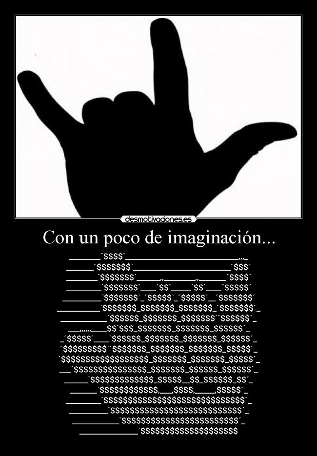 Con un poco de imaginación... -