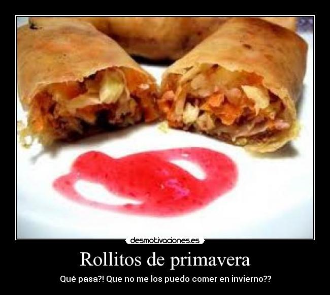 Rollitos de primavera - Qué pasa?! Que no me los puedo comer en invierno??