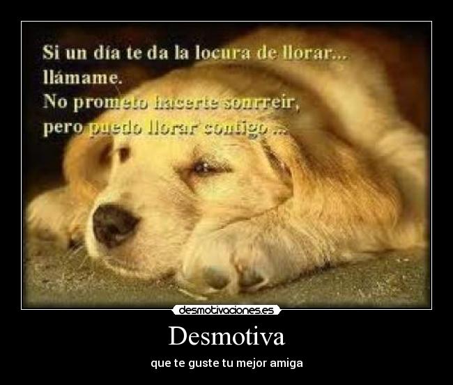 Desmotiva - que te guste tu mejor amiga