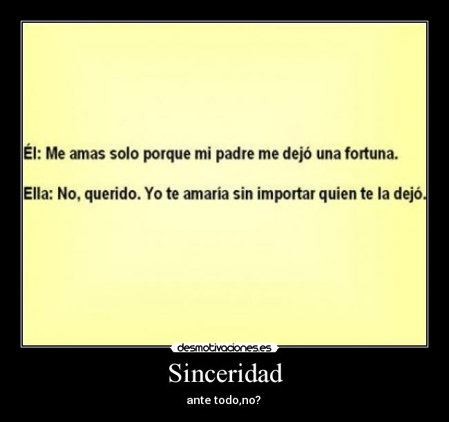 Sinceridad - 