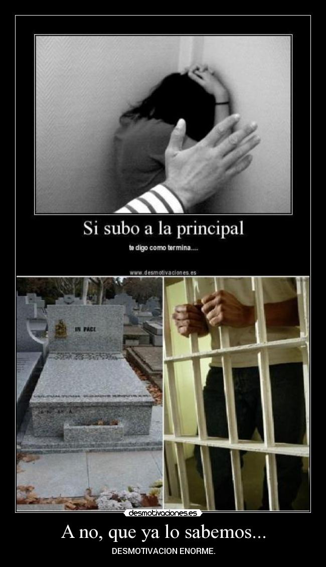 A no, que ya lo sabemos... -