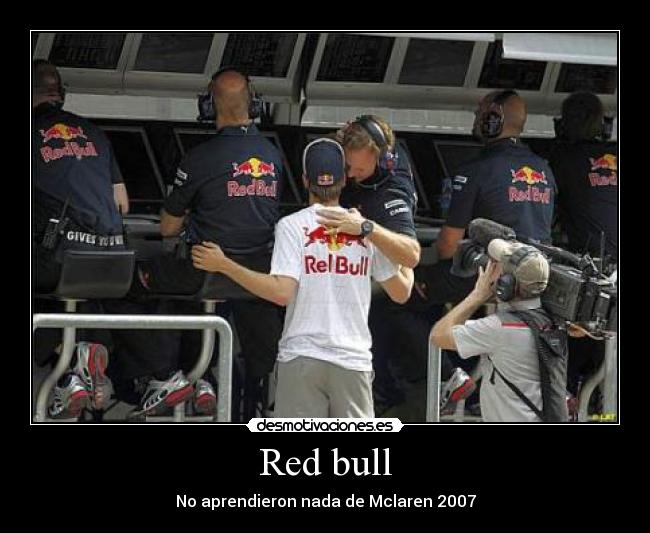 Red bull - No aprendieron nada de Mclaren 2007