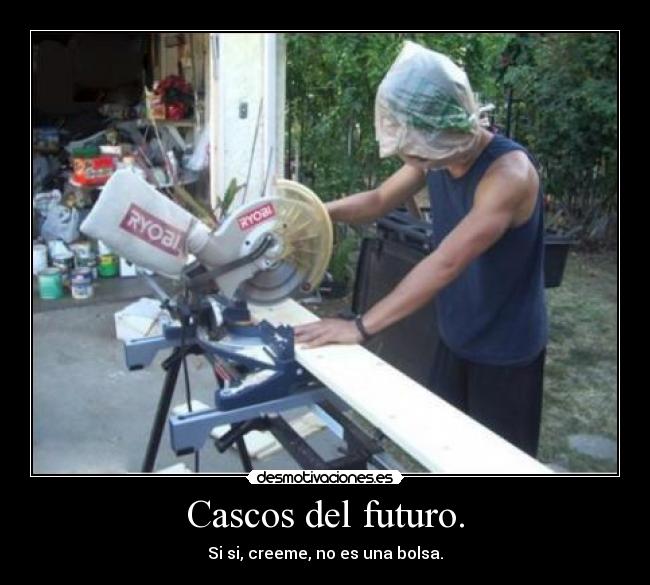 Cascos del futuro. - 