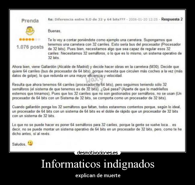 Informaticos indignados - explican de muerte