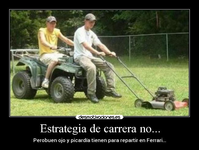 Estrategia de carrera no... -