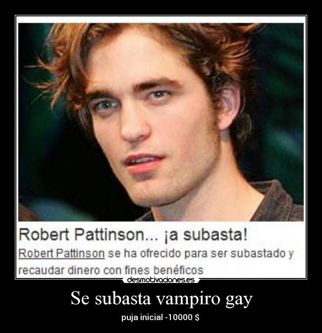 Se subasta vampiro gay - 