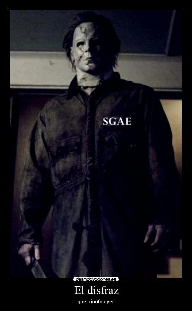 carteles sgae halloween desmotivaciones