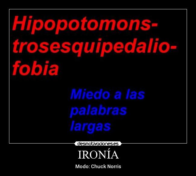 IRONÍA - Modo: Chuck Norris