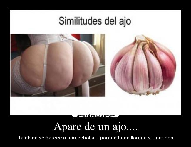 Apare de un ajo.... -
