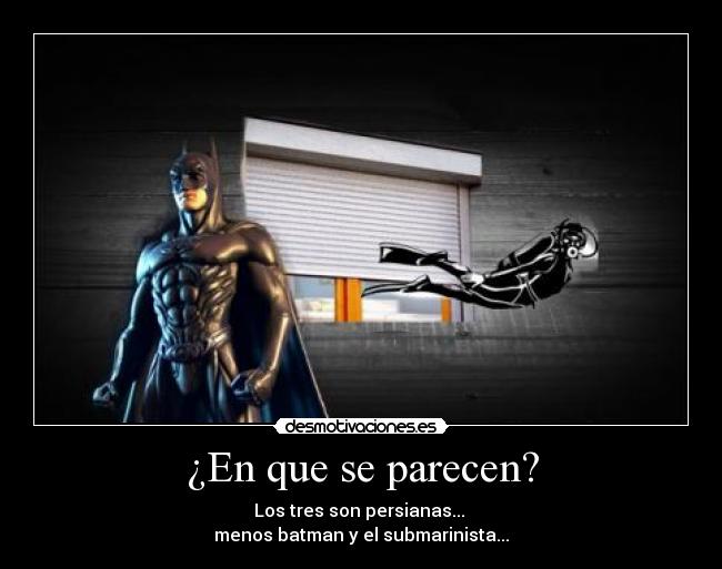 ¿En que se parecen? -