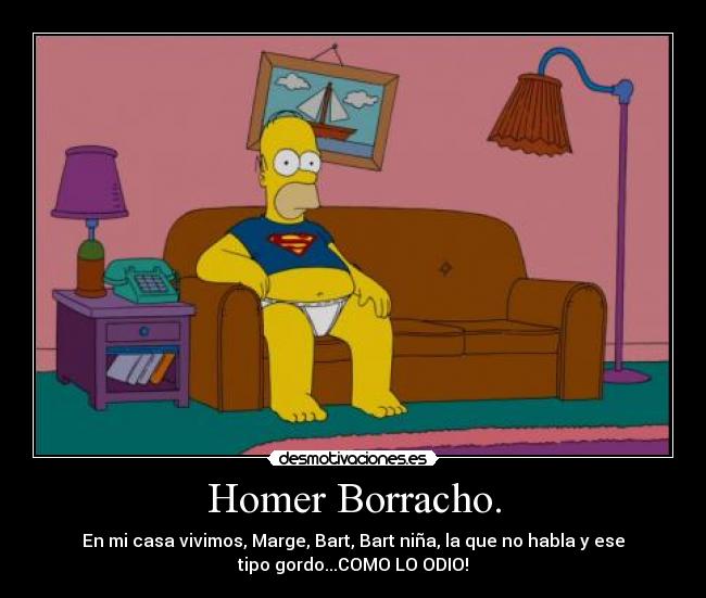 Homer Borracho. - 