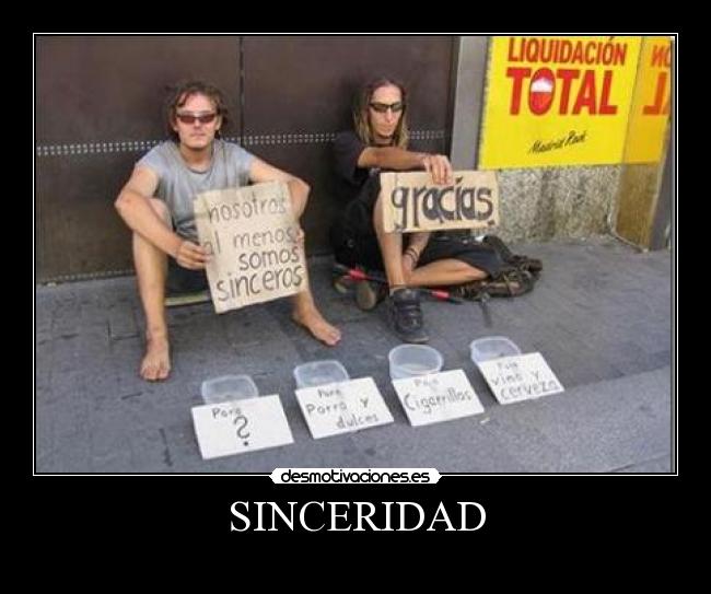 SINCERIDAD -