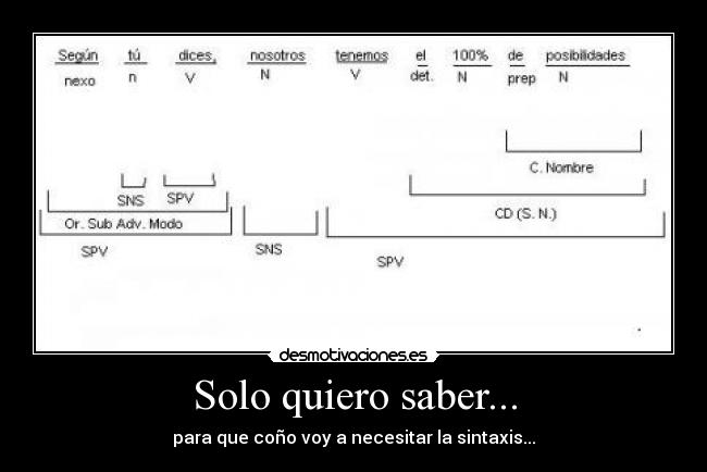 Solo quiero saber... - 