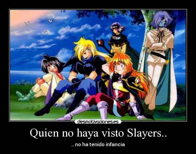 carteles slayers infancia desmotivaciones