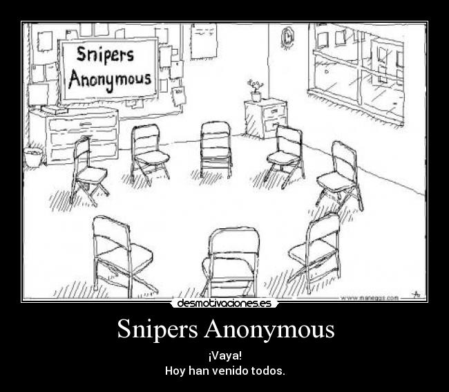 carteles snipers desmotivaciones