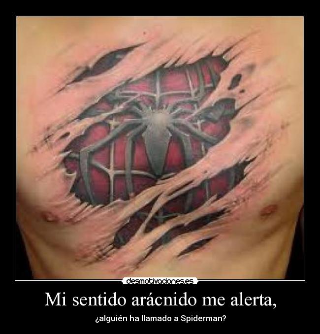 Mi sentido arácnido me alerta, - 