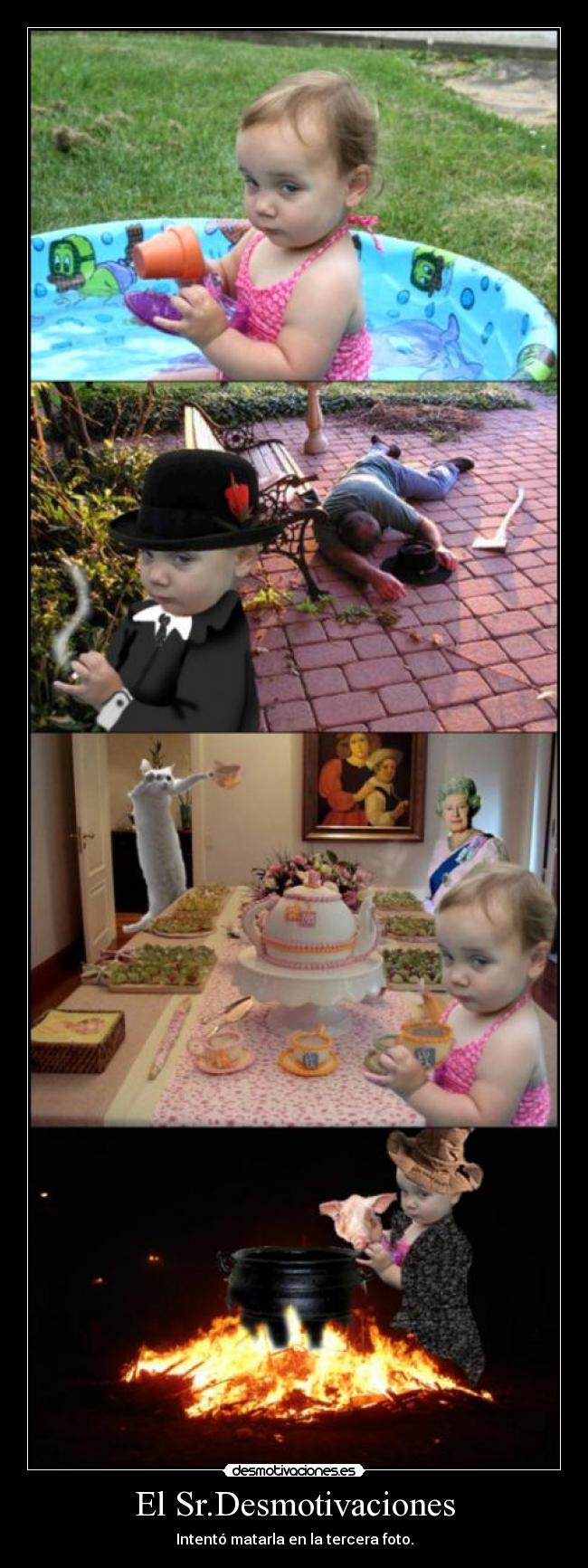 El Sr.Desmotivaciones - Intentó matarla en la tercera foto.