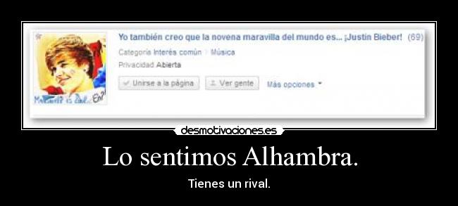 Lo sentimos Alhambra. - 