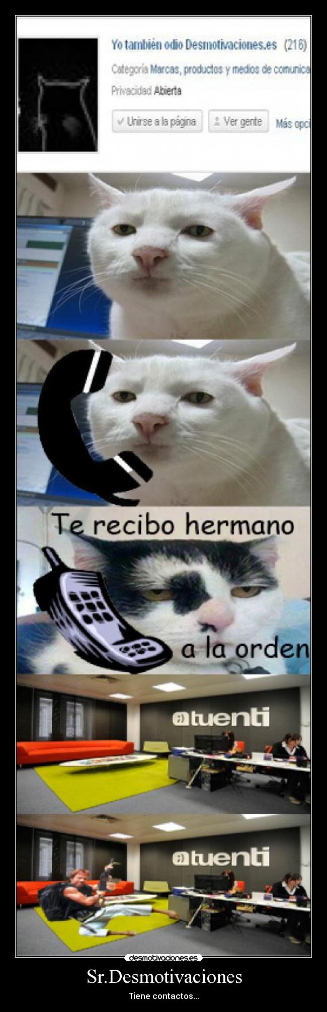 Sr.Desmotivaciones - Tiene contactos...