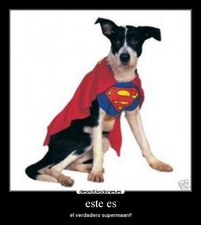 este es - el verdadero supermaan!!